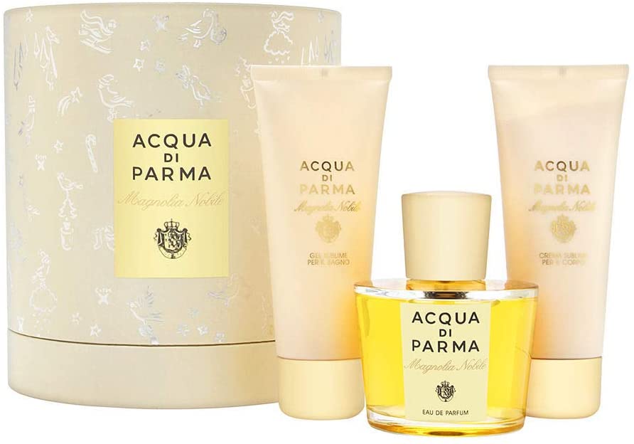 Acqua Di Parma Magnolia Nobile Giftset For Women, EDP 100ml + shower gel 75ml + body cream 75ml