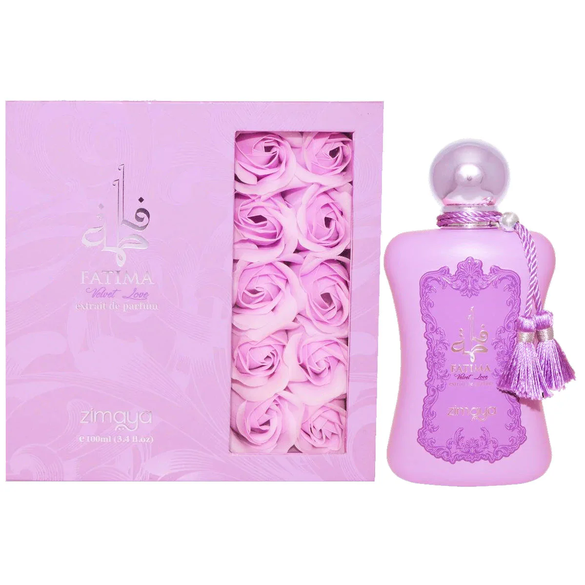 Afnan Zimaya Fatima Velvet Love Perfume For Women Extrait De Parfum 100ml