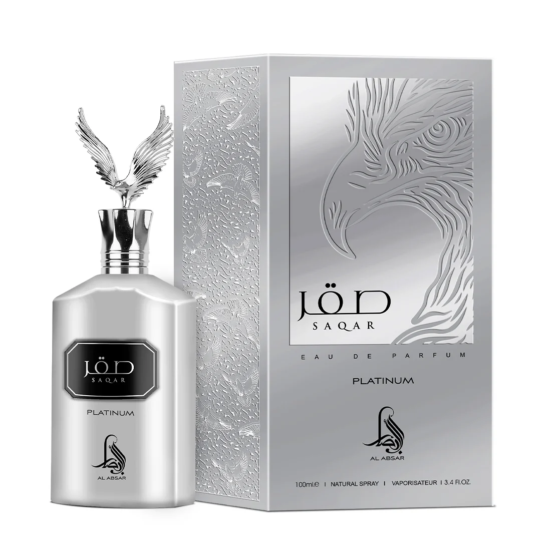 Al Absar Saqar Platinum 100ml EDP For Him - Image 2