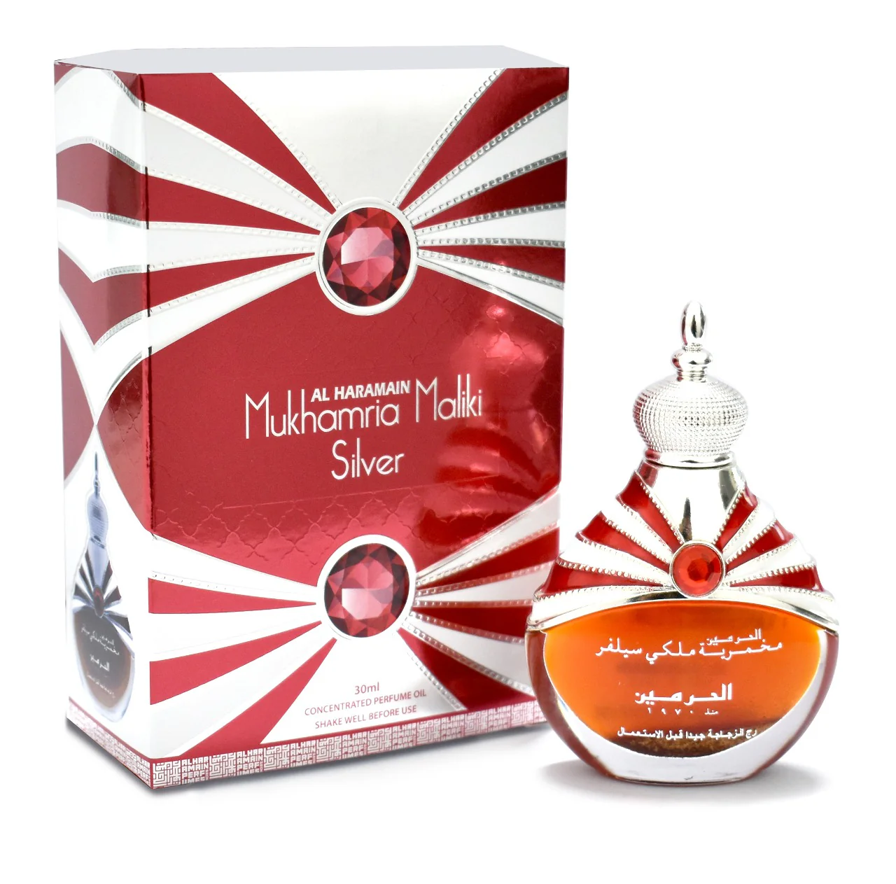 Al Haramain Mukhamria Maliki Silver Concentrated Perfume Oil 30ml
