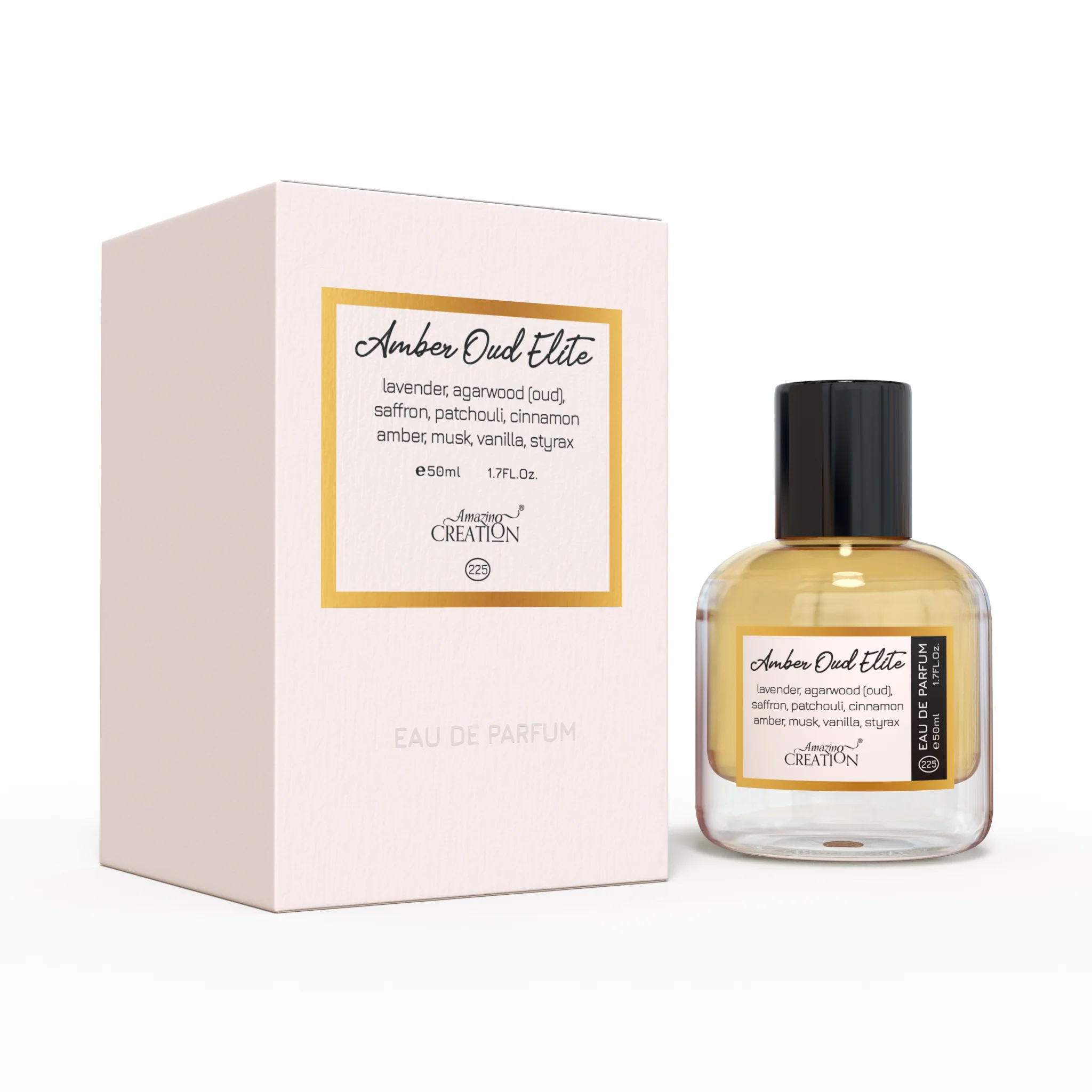 Amazing Creation Amber Oud Elite EDP For Unisex PFB-225, 50ml