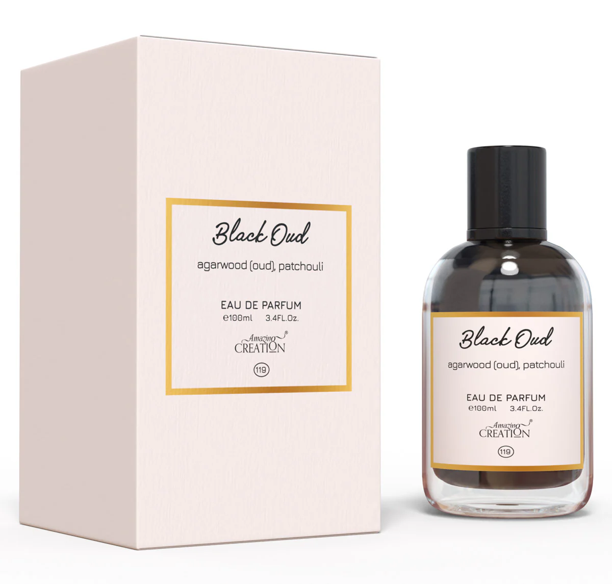 Amazing Creation Black Oud Perfume For Unisex EDP PFB-119 50ml - Image 2