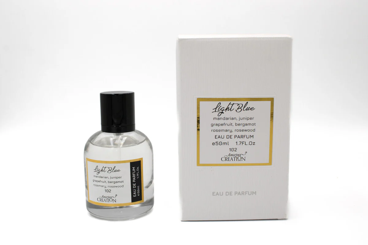 Amazing Creation Light Blue Perfume For Men EDP 50ml PFB-102 - Image 4