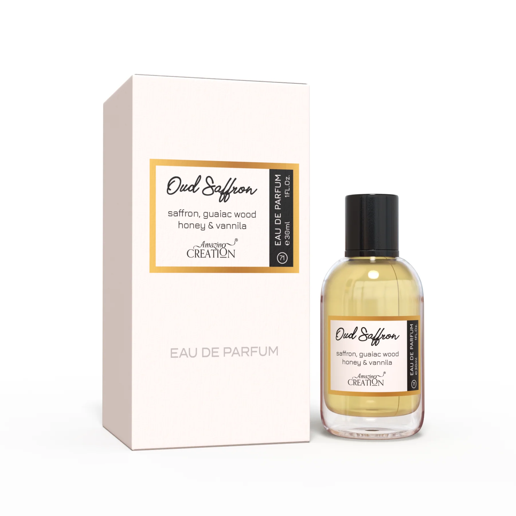 Amazing Creation Oud Saffron - Perfume For Unisex - EDP PFB-71 30ml - Image 2