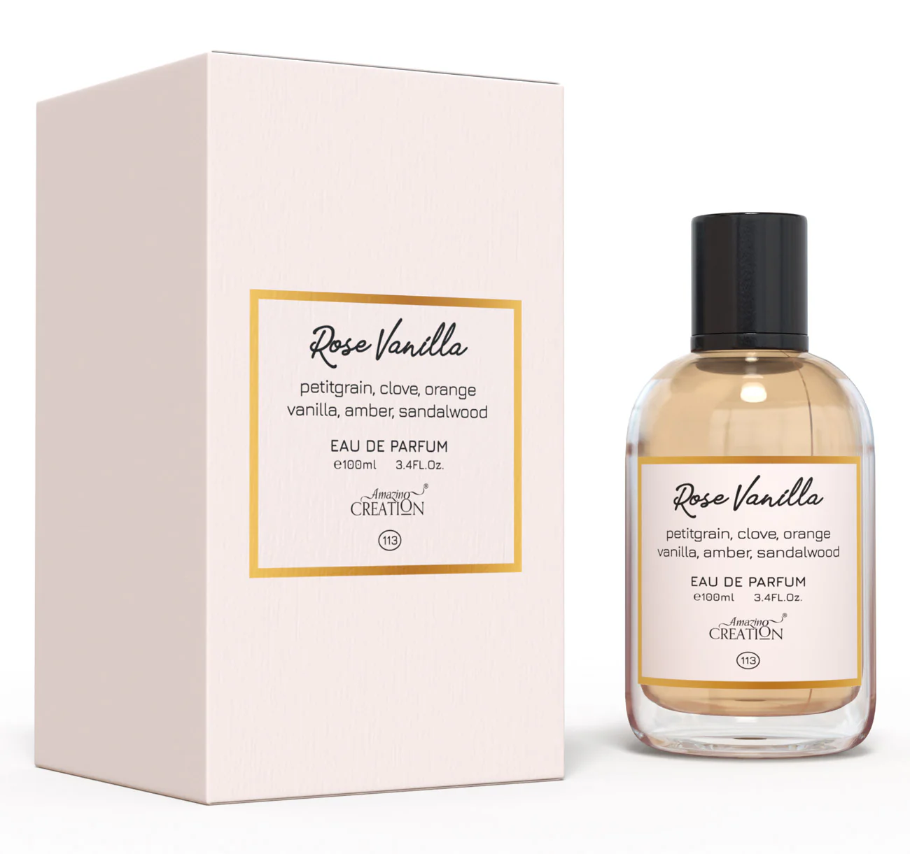 Amazing Creation Rose Vanilla Perfume For Women EDP PFB-113 100ml