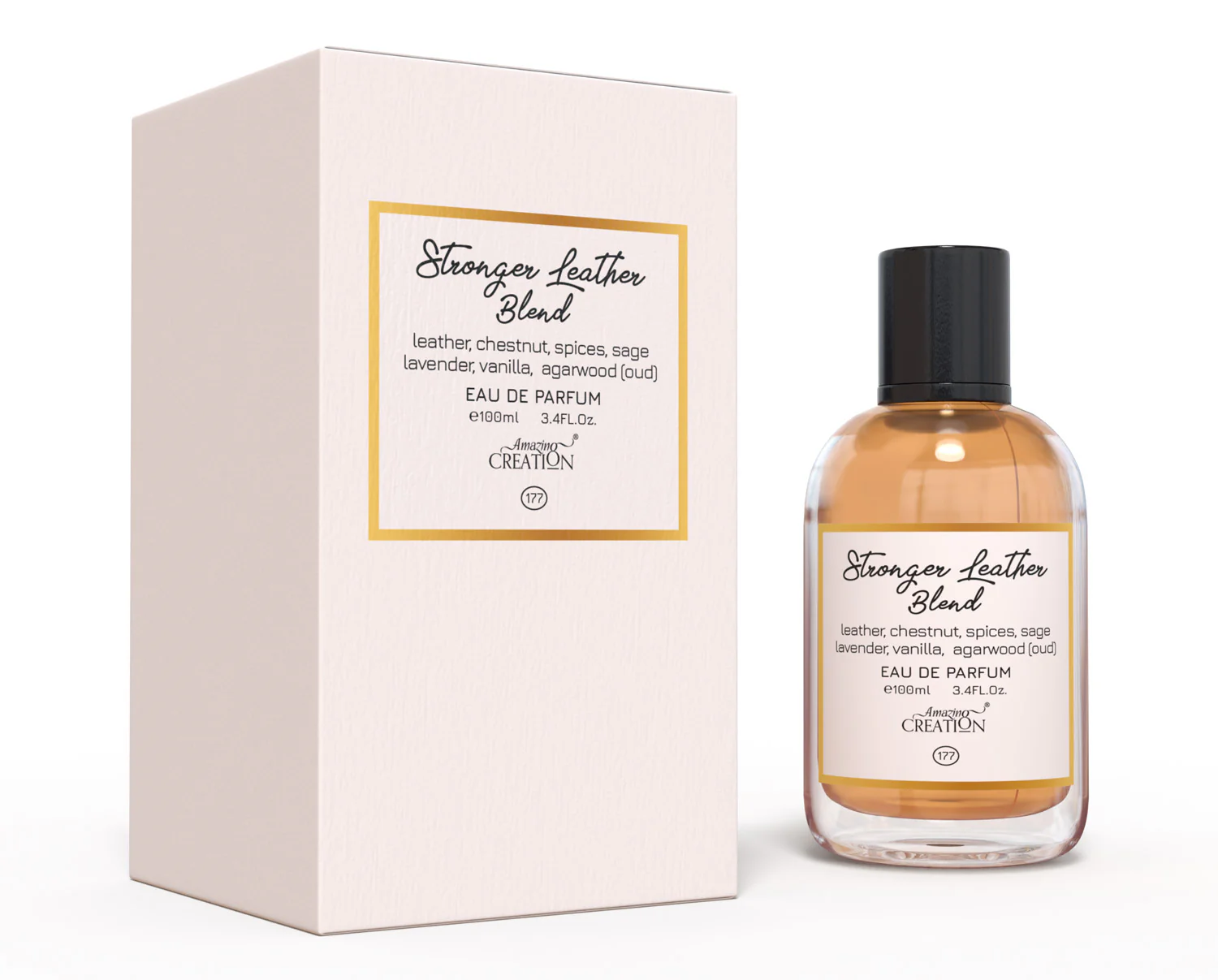 Amazing Creation Stronger Leather Blend - Perfume For Men - EDP PFB-177 50ml - Image 2