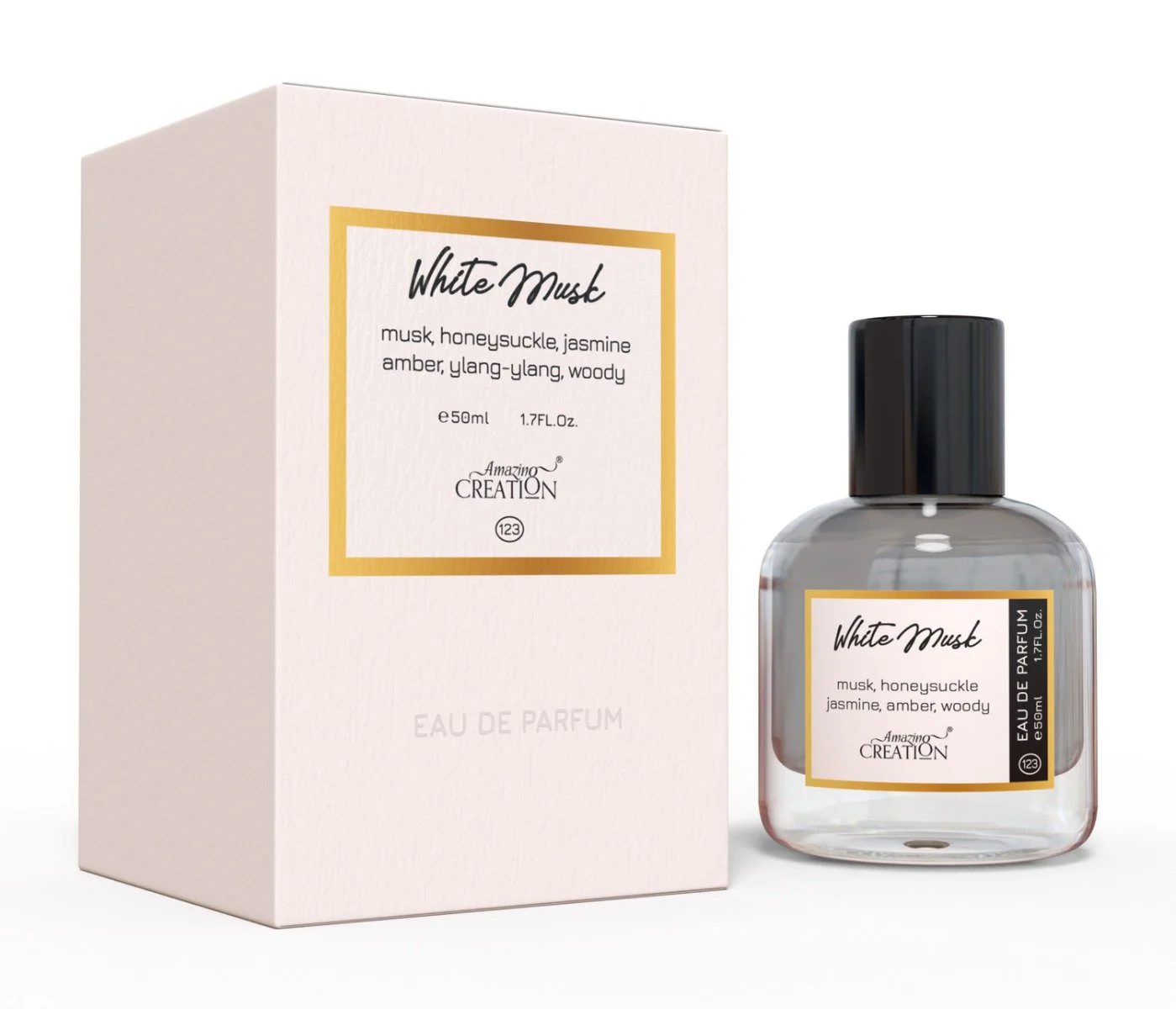 Amazing Creation White Musk Perfume For Unisex EDP  PFB-123 50ml