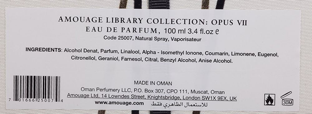 Amouage The Library Collection Opus VII for Unisex EDP, 100 ml - Image 5