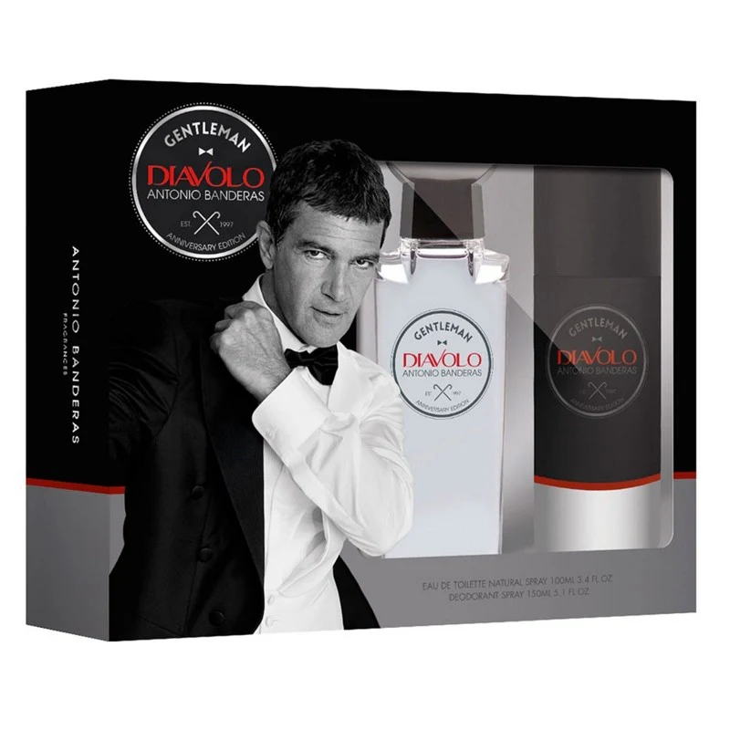 Antonio Banderas Diavolo Gentleman For Men EDT 100ml +150ml Deodorant Set