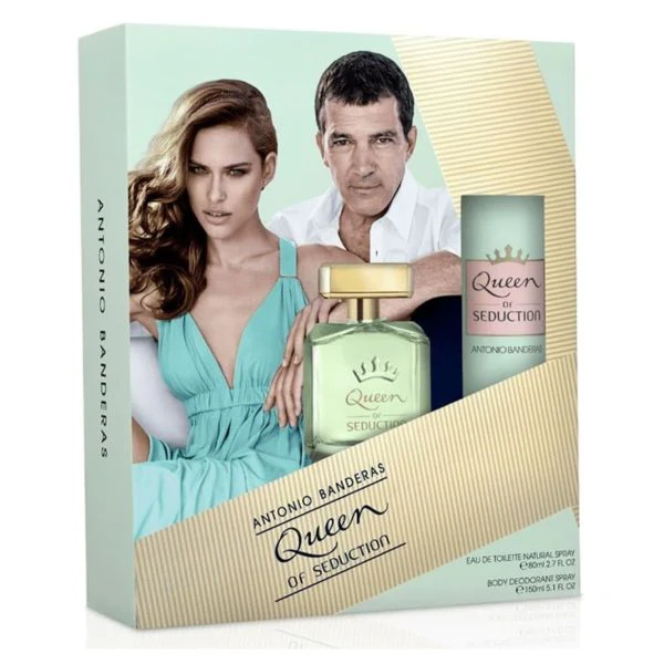 Antonio Banderas Queen Of Seduction For Women EDT 80ml+150ml Deodorent Set