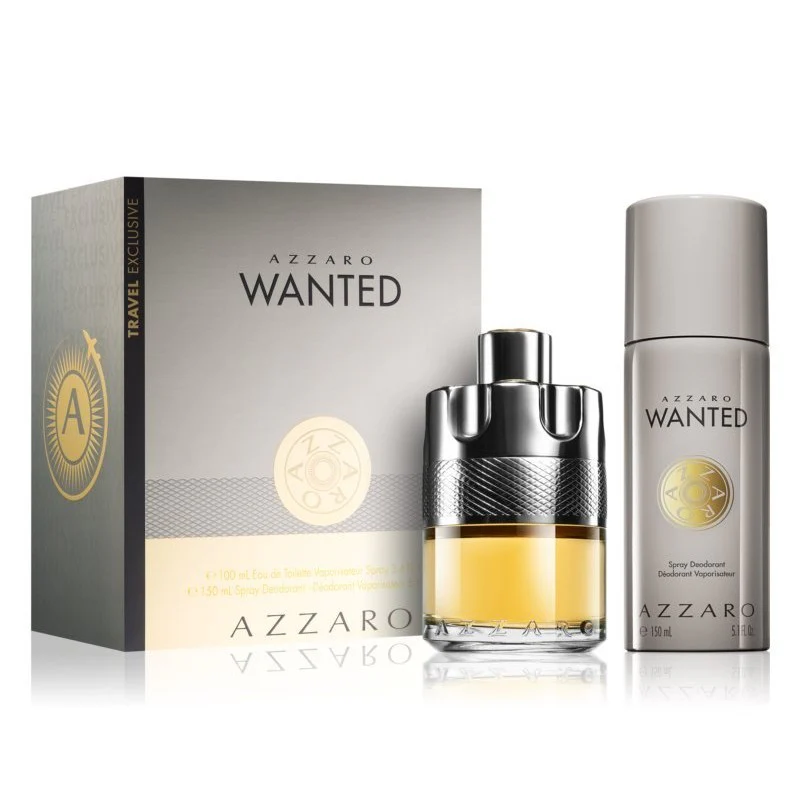 AZZARO WANTED GIFT SET FOR MEN