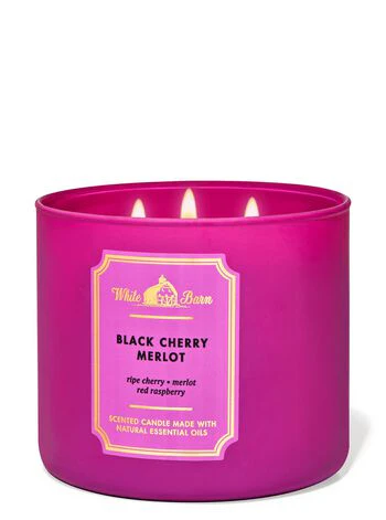 Bath And Body Works Black Cherry Merlot Scented Candle 411g
