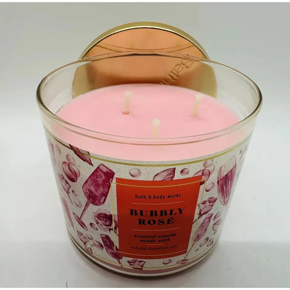 Bath & Body Works Bubbly Rose Scented Candle 411g - Image 2