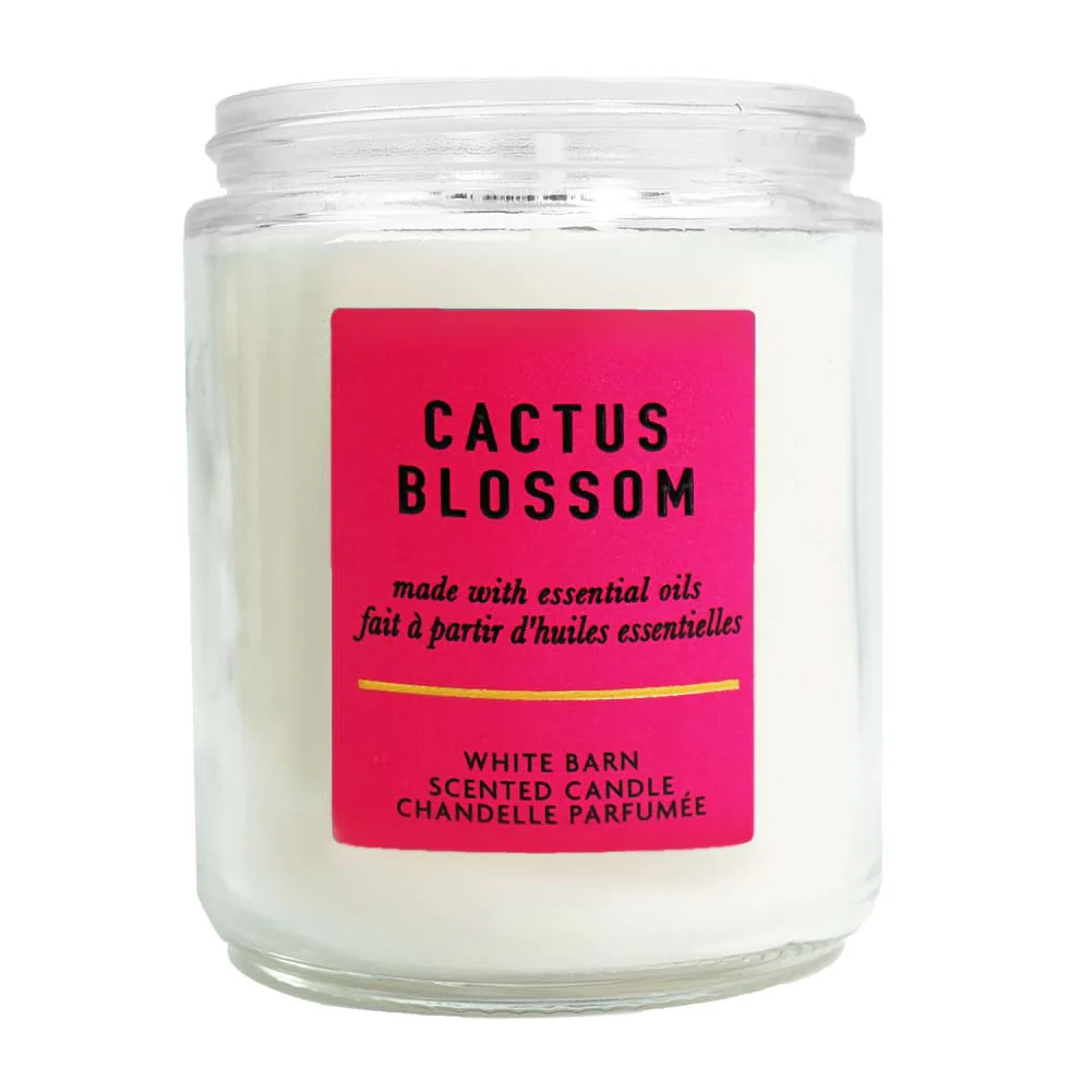 Bath & Body Works White Barn Cactus Blossom Scented Candle 198 G