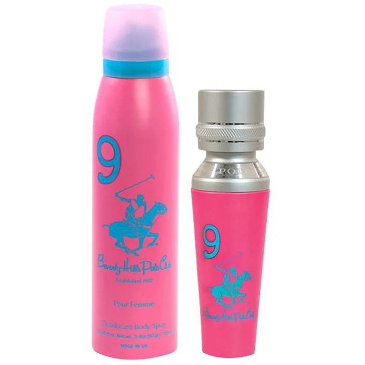 Beverly Hills Polo Club 9 Sport Pour Femme Gift Set 100ml EDP + 150ml Deo Spy