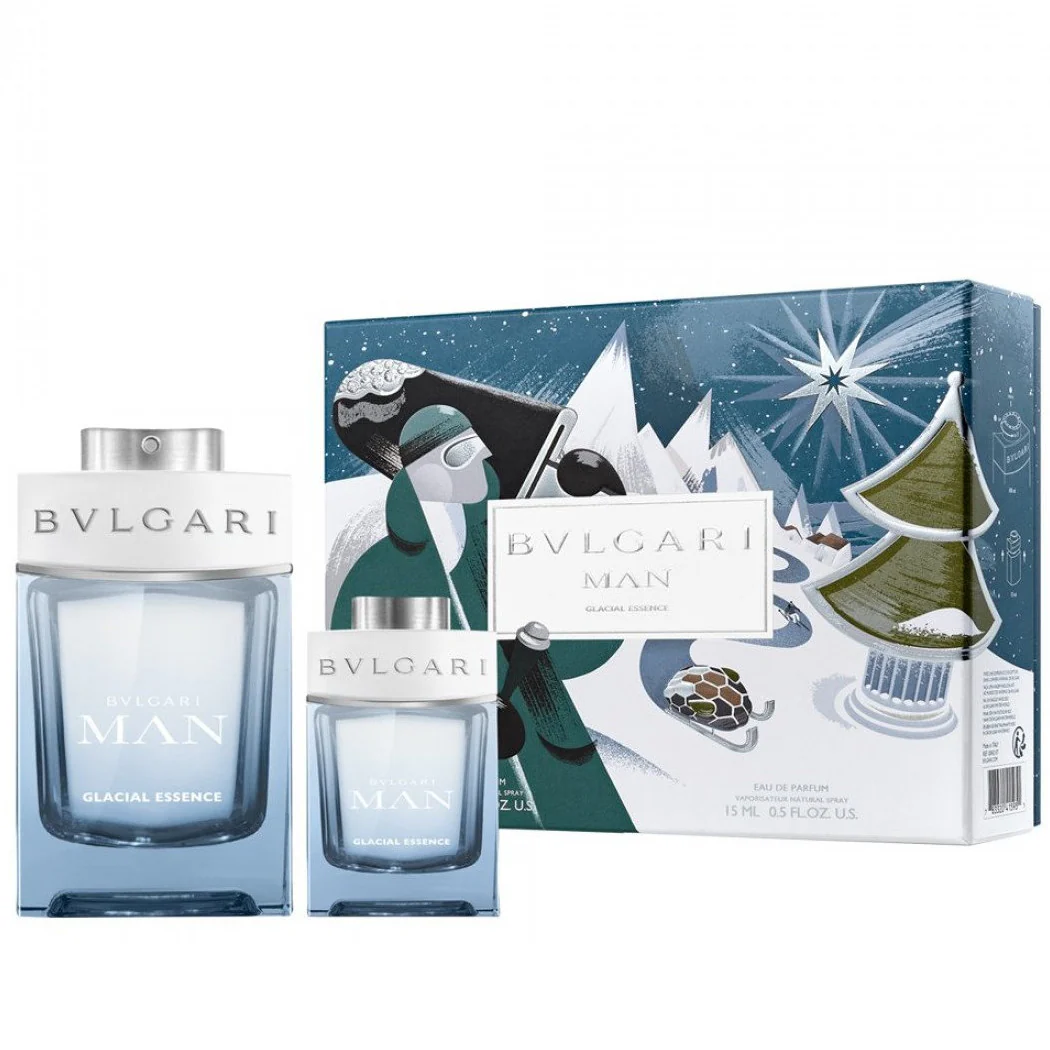 Bvlgari Man Glacial Essence Gift Set For Men