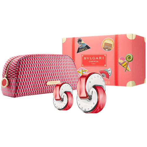 Bvlgari Omnia Coral For Women Set EDT 65 ml + EDT 15 ml + Beauty Pouch