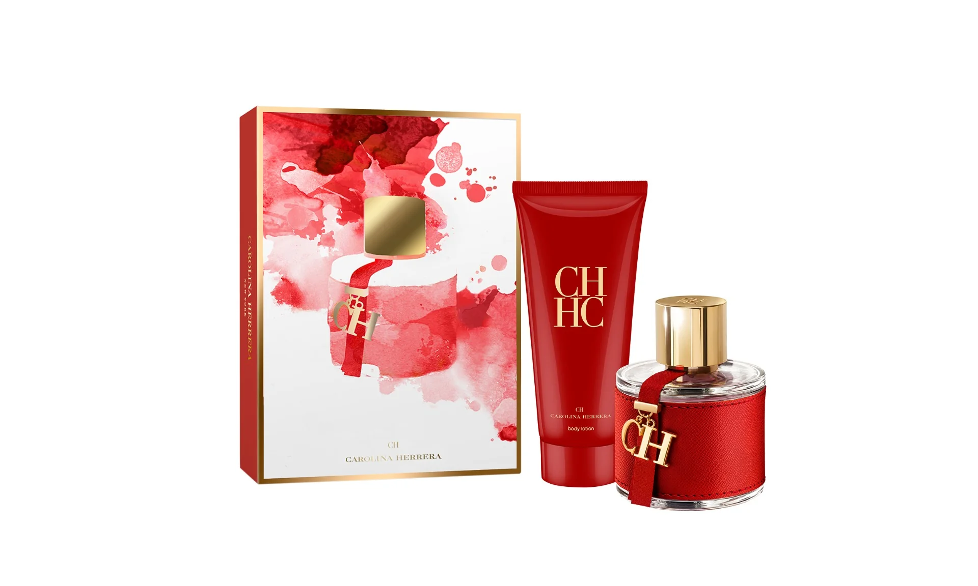 CAROLINA HERRERA CH FOR WOMEN EDT 100ML+100ML BODY LOTION TRAVEL SET