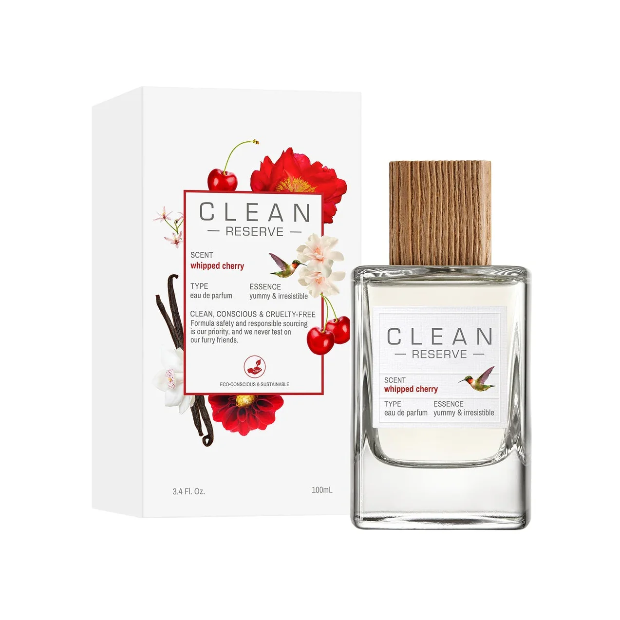 Clean Reserve Whipped Cherry Eau De Parfum For Unisex -Floral Fruity Gourmand Perfume 100ml - Image 2