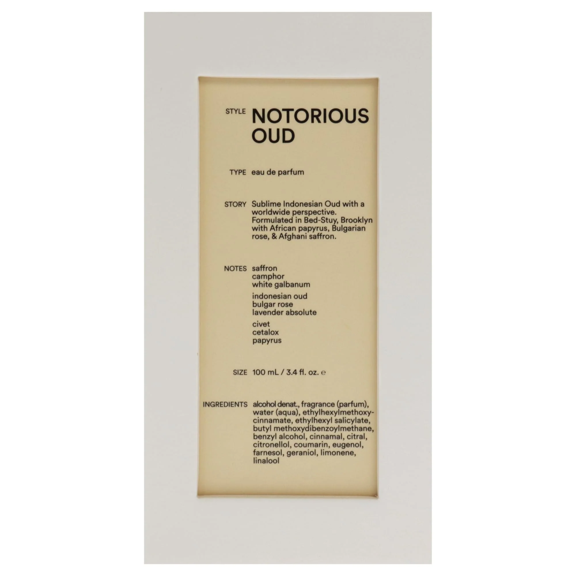 D.S. & Durga Notorious Oud Eau De Parfum For Unisex - Woody Oriental Perfume 100ml - Image 2