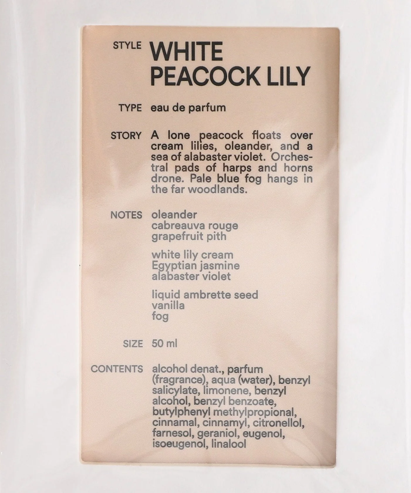 D.S. & Durga White Peacock Lily Eau De Parfum For Unisex - Floral Perfume 50ml - Image 2