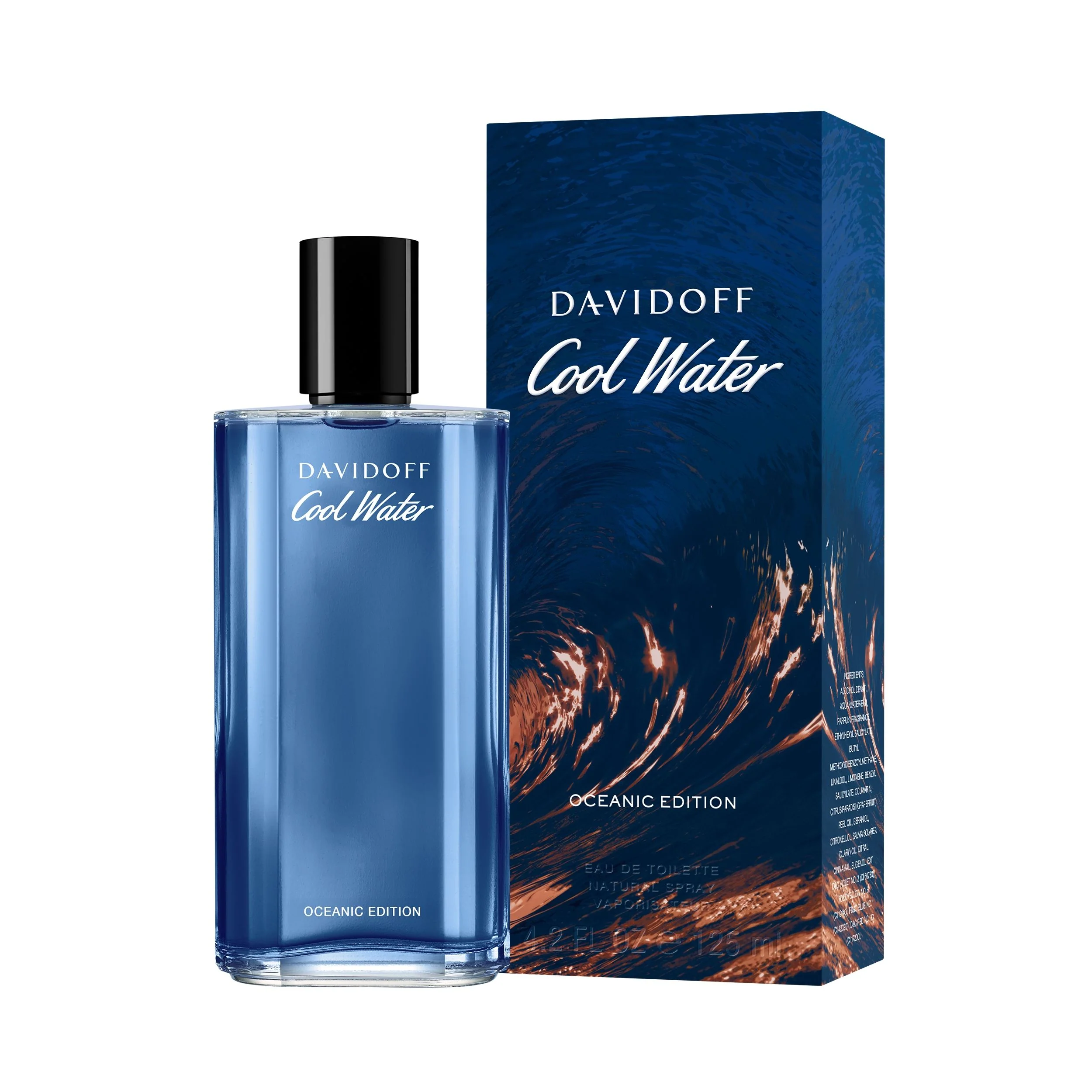 Davidoff Cool Water Oceanic Edition Eau De Toilette For Men - Aromatic Aquatic Perfume 125ml - Image 3