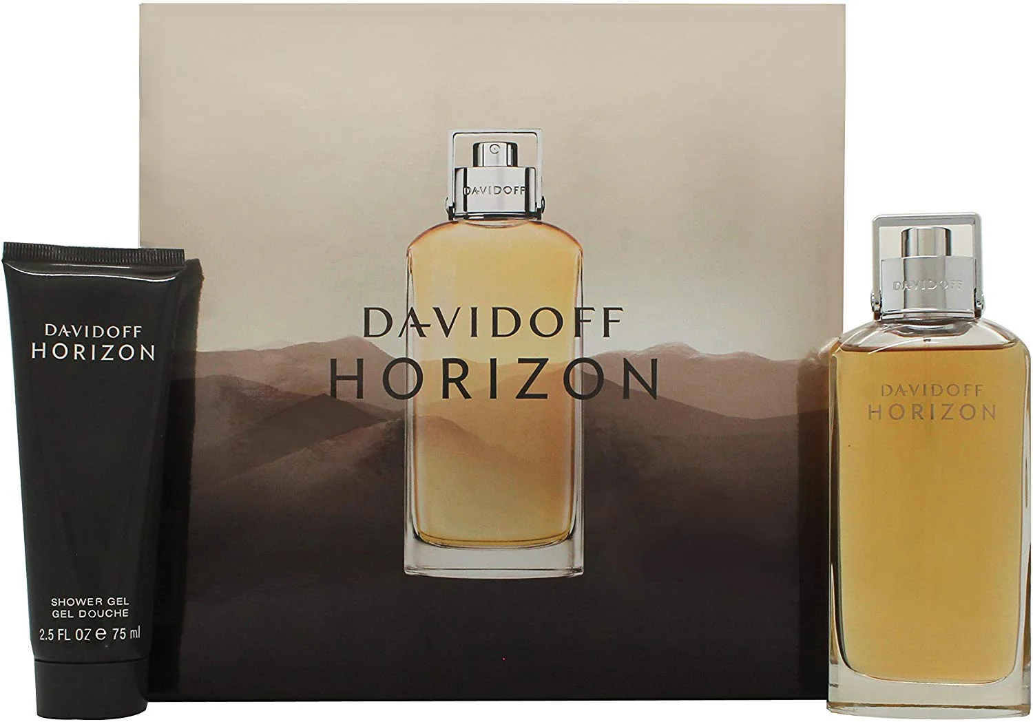 Davidoff Horizon by Davidoff Gift Set for Men - Eau de Toilette, 125 ml - 75 ml, 2 Count