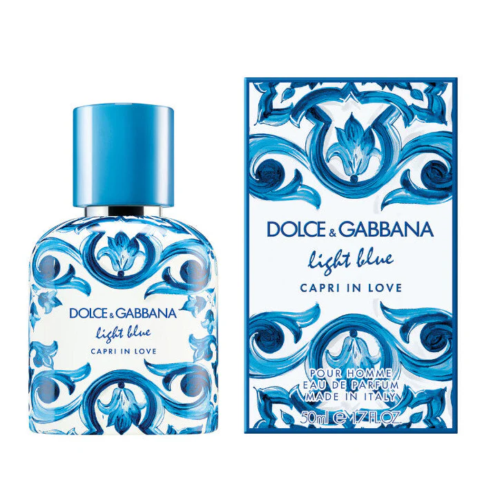 Dolce & Gabbana Light Blue Capri In Love Pour Homme Eau De Parfum For Men - Woody Aromatic Perfume 50ml - Image 2