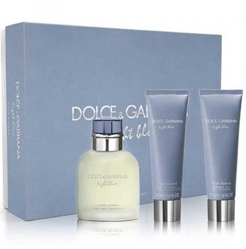 Dolce & Gabbana Light Blue for Men EDT 75ml + 50ml Shower Gel + 50ml After Shave Balm Set