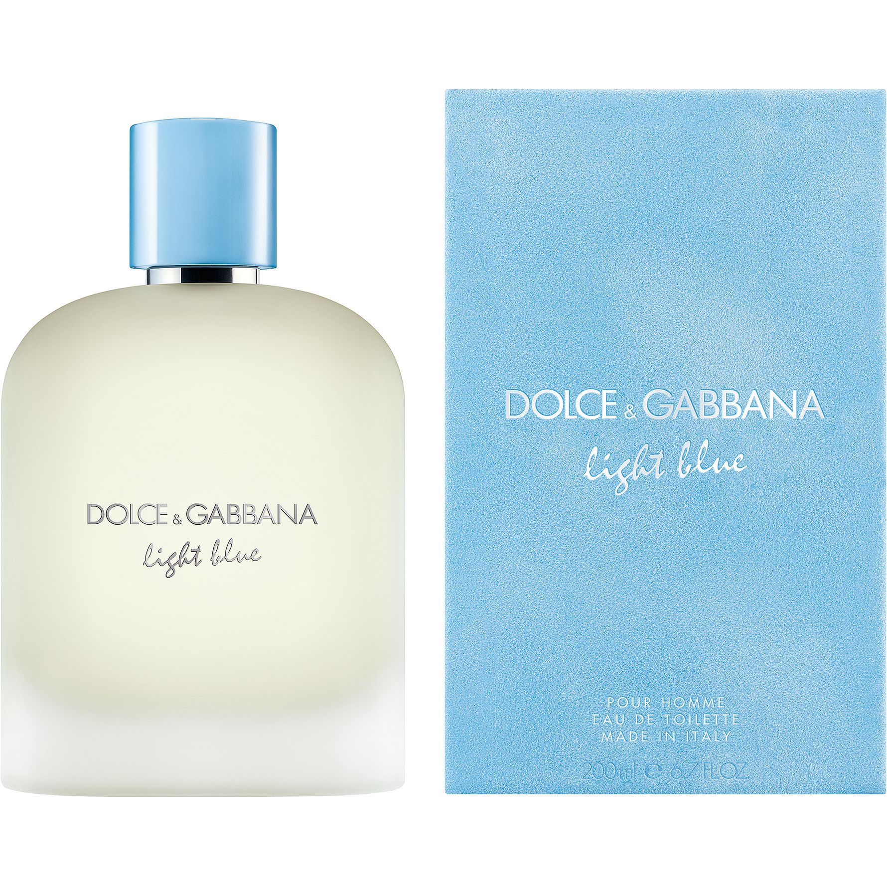 Dolce & Gabbana Light Blue Pour Homme Eau De Toilette For Men -  Citrus Aromatic Perfume 200ml - Image 2