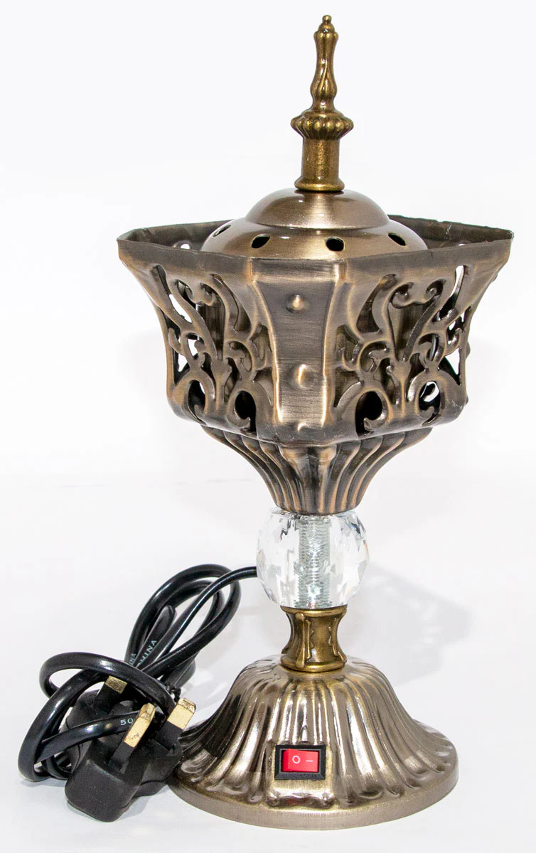 Electric Incense Bakhoor Burner (Mabkhara) - Oud Burner, 9 inch Tall - Image 2