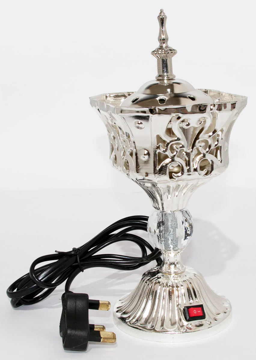 Electric Incense Bakhoor Burner (Mabkhara) - Oud Burner, 9 inch Tall - Image 4