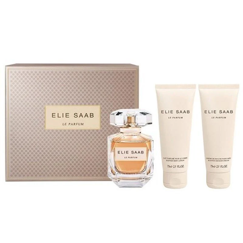 ELIE SAAB INTENSE LE PERFUME FOR WOMEN EDP 90ML+75ML BODY LOTION +75ML SHOWER CREAM SET