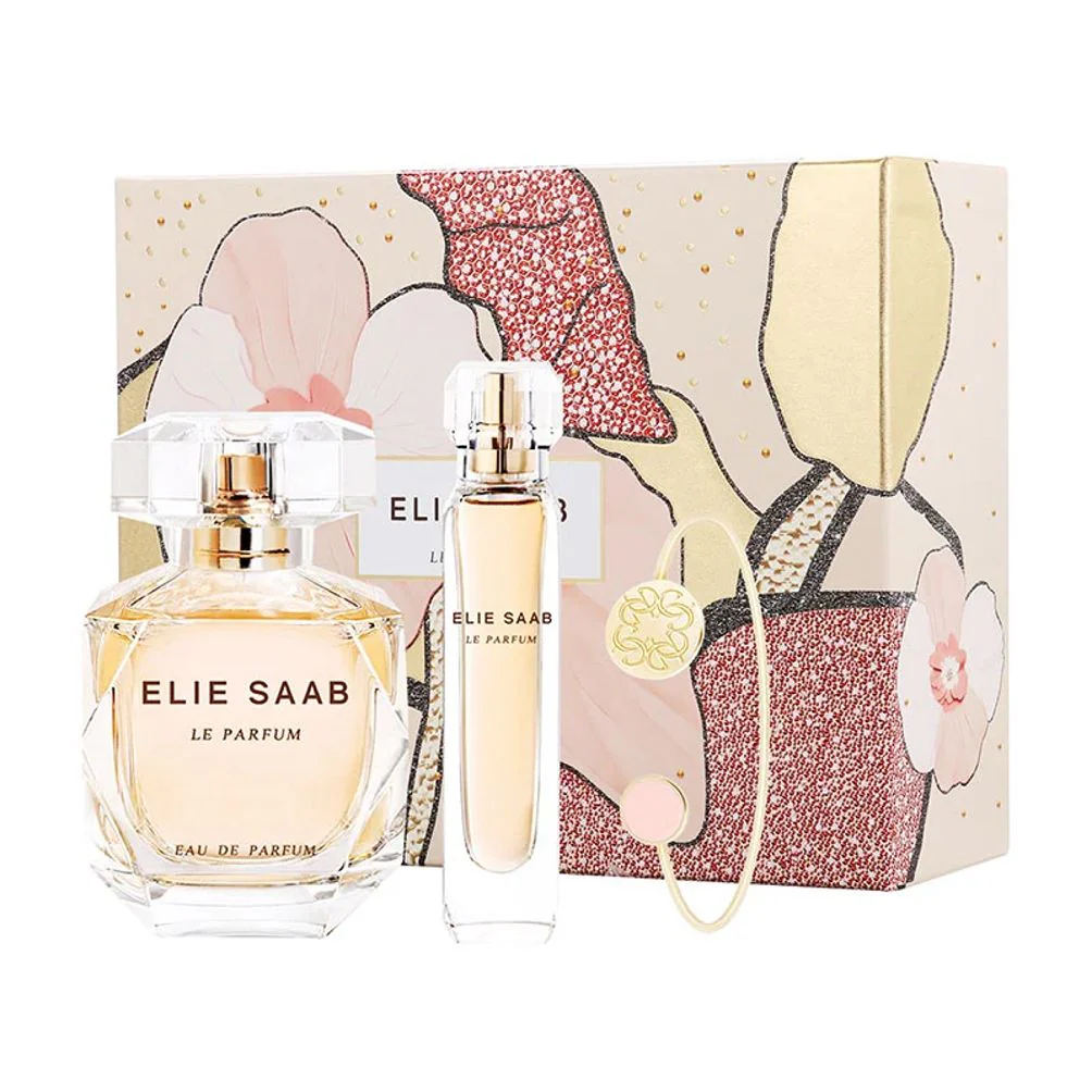 Elie Saab Le Parfum 3 Piece Gift Set for Women, EDP 90ml + EDP 10ml + Braclet