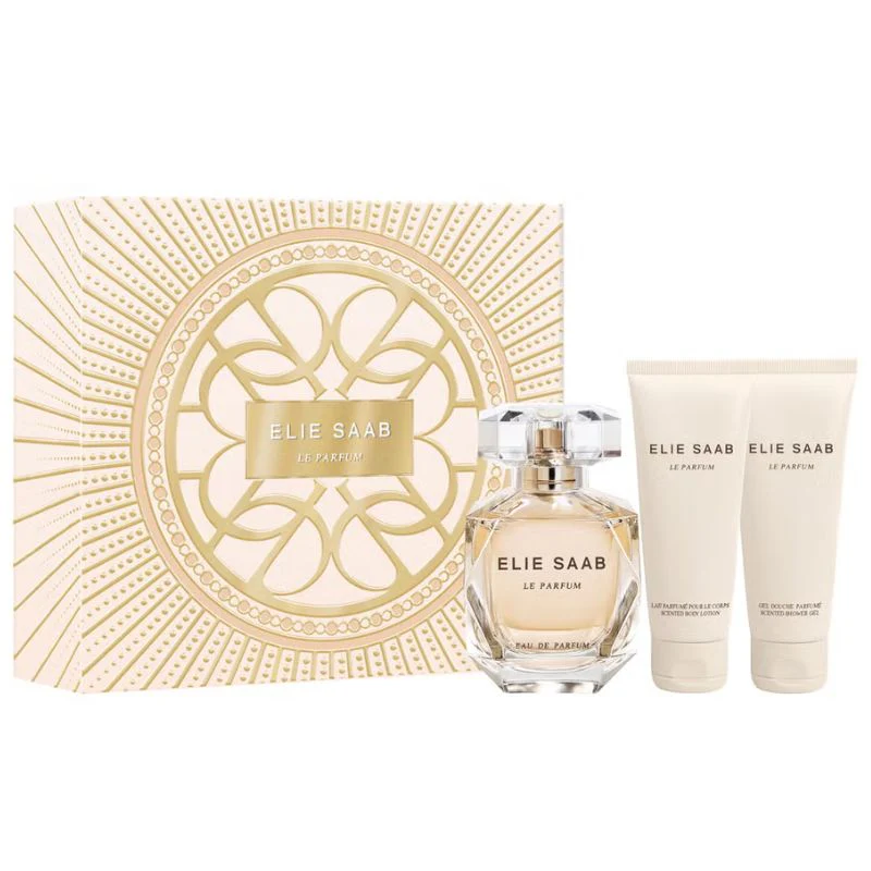 Elie Saab Le Parfum For Women Set EDP 90ml + Scented Body Lotion 75ml + Scented Shower Gel 75ml - Image 2