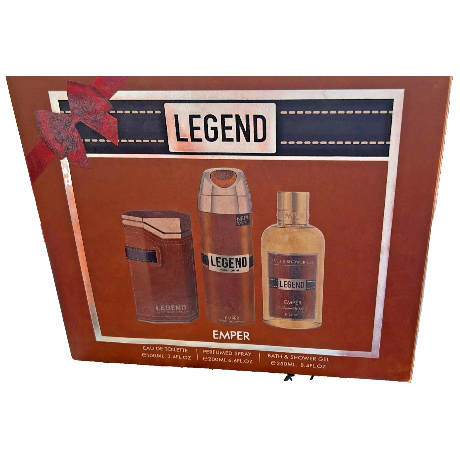Emper Legend  EDT 100ml+250 Shower Gel +200 Deo Set For Men