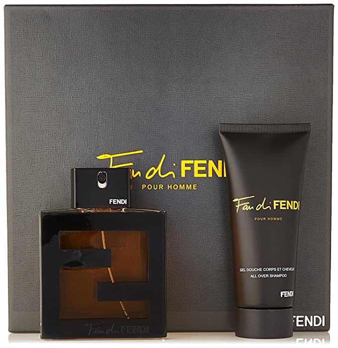 Fendi Fan Di Fendi Pour Homme For Men Set Edt 100 ml + All Over Shampoo 100 ml