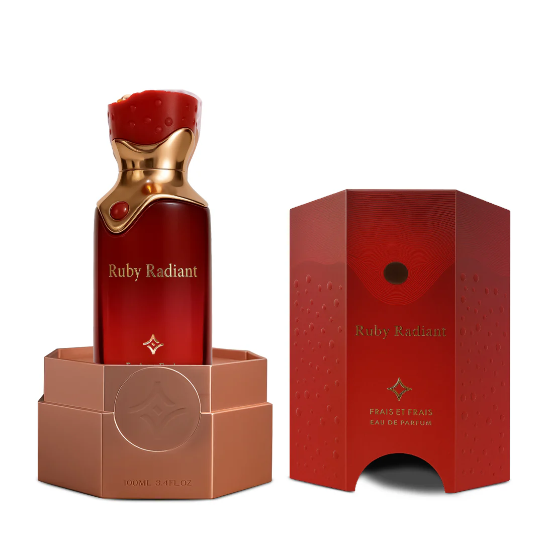 Frais Et Frais Ruby Radiant Eau de Parfum For Unisex - Long Lasting Vanilla Powdery Perfume 100ml - Image 2