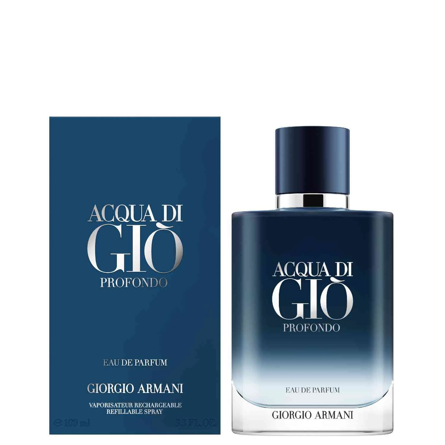 Giorgio Armani Acqua Di Gio Profondo For Men EDP 100ml Refillable - Image 2