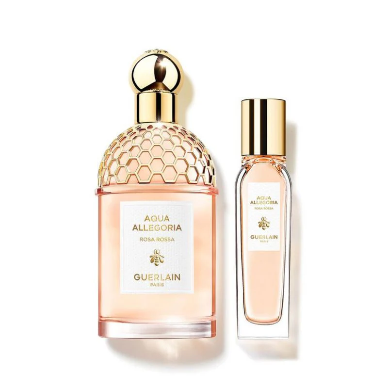 Guerlain Aqua Allegoria Rosa Rossa For Women Set EDT 125ml + EDT 15ml Purse Spray (Travel Collection)