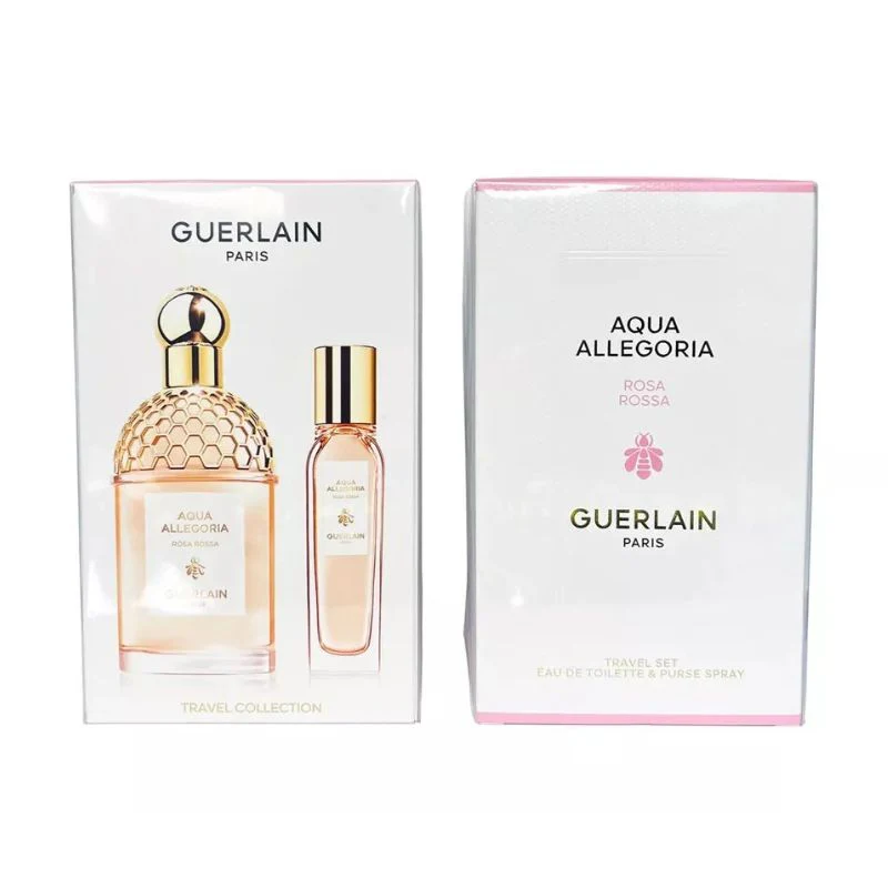 Guerlain Aqua Allegoria Rosa Rossa For Women Set EDT 125ml + EDT 15ml Purse Spray (Travel Collection) - Image 2
