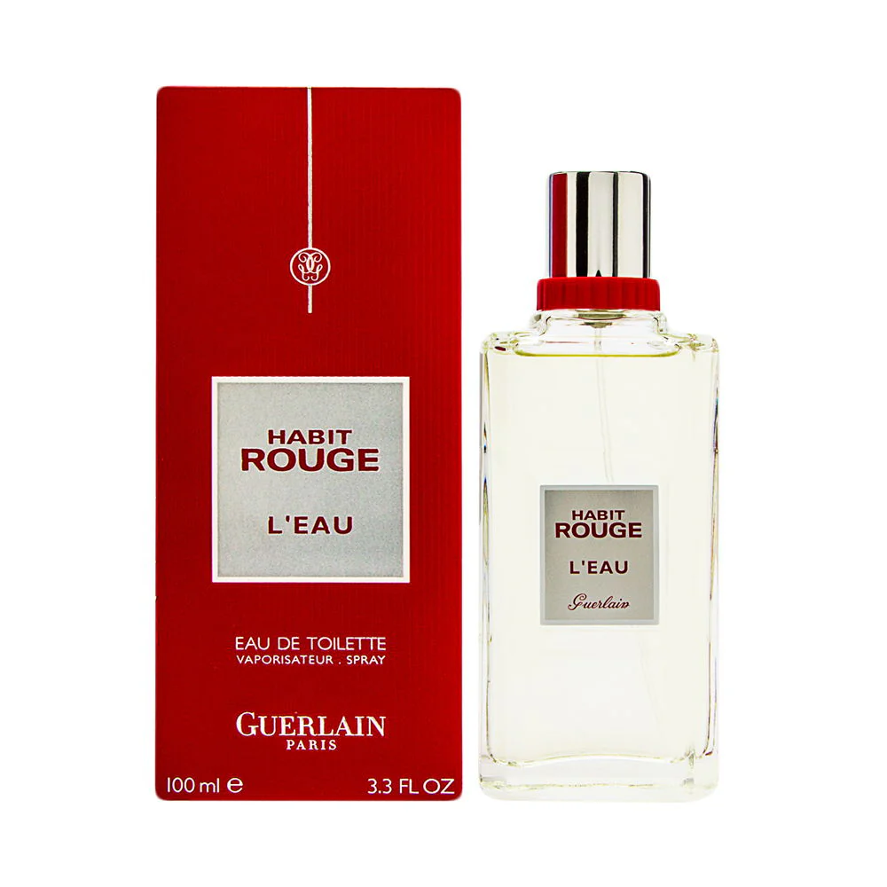 Guerlain Habit Rouge L'Eau - Perfume For Men - EDT 100 ml