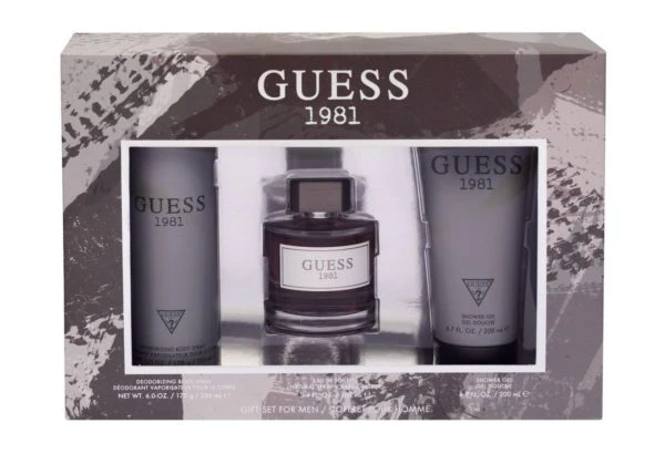 GUESS 1981 FOR MEN EDT 100ML+200ml SHAVING GEL+226ML BODY SPRAY SET