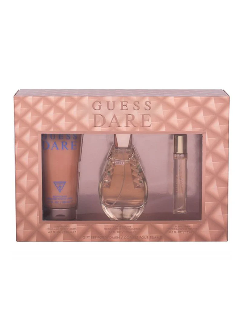 GUESS DARE FOR WOMEN EDT 100ML+200ML BODY LOTION+15ML MINI GIFT SET