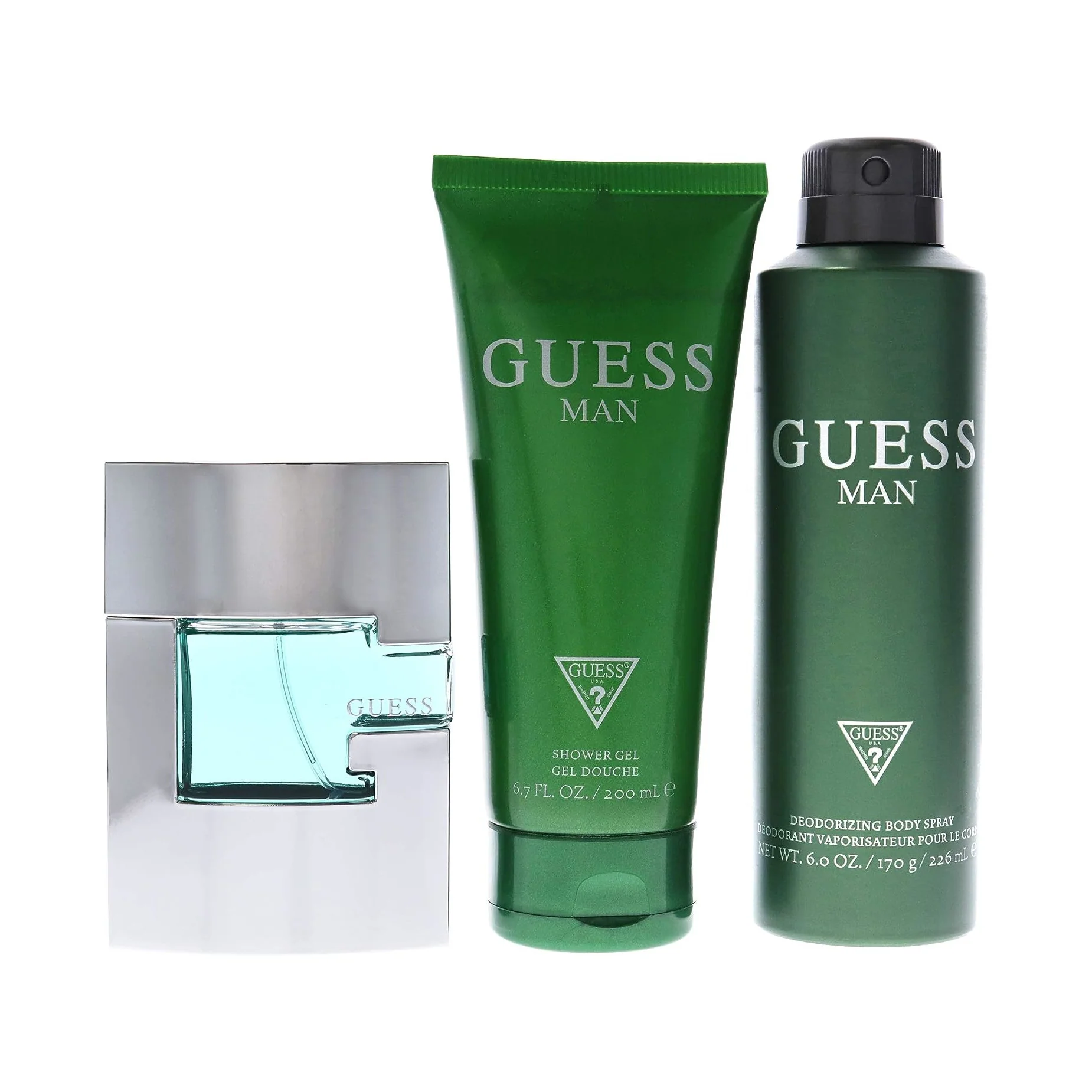 Guess Man Green Gift Set For Men
