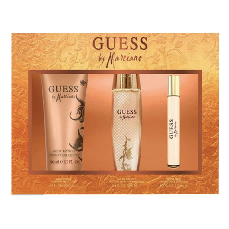 GUESS MARCIANO Women 3pc Set  EDT 100 ML +Body Lotion 200ML+15ML Mini