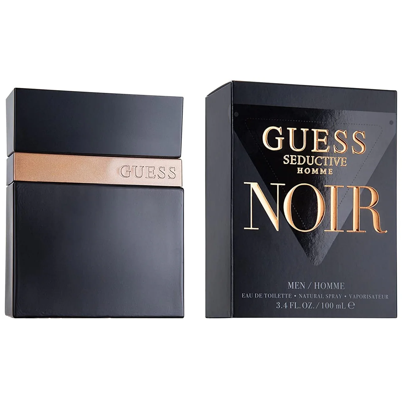 Guess Seductive Noir Eau De Toilette For Men - Oriental Fougere Perfume 100ml - Image 2