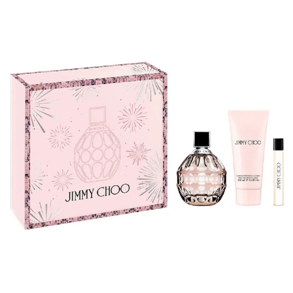 Jimmy Choo For Women Set EDP 100ml + EDP 7.5ml + Perfumed Body Lotion 100ml - Image 2