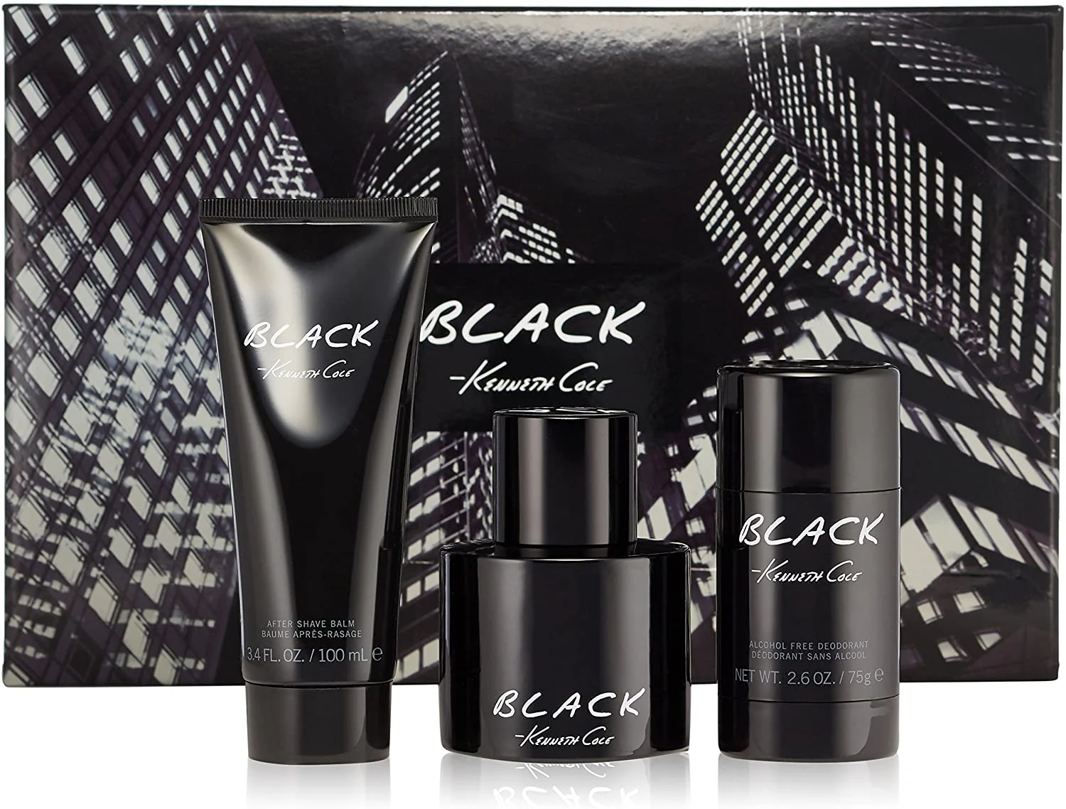 Kenneth Cole Black 3 Piece Gift Set For Men