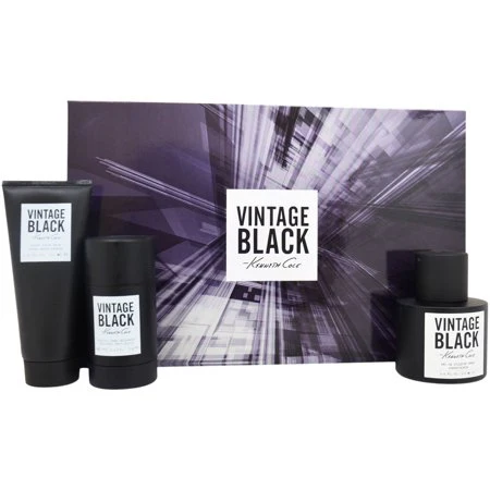 KENNETH COLE VINTAGE BLACK 3 PIECE SET FOR MEN, 100 ML